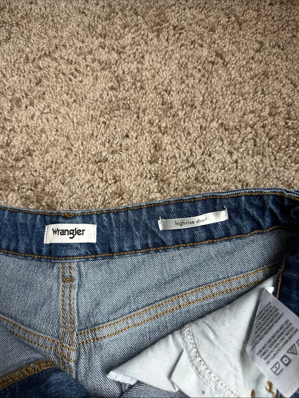 Wrangler Blue Denim Jean Shorts
